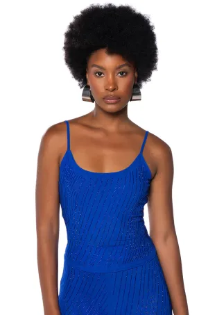CUFF IT SLEEVELESS EMBELLISHED MESH TANK long term lease long lasting durability