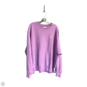 Sweatshirt Crewneck By Champion In Purple, Size: 2x SmoothZipper Layered Skirt