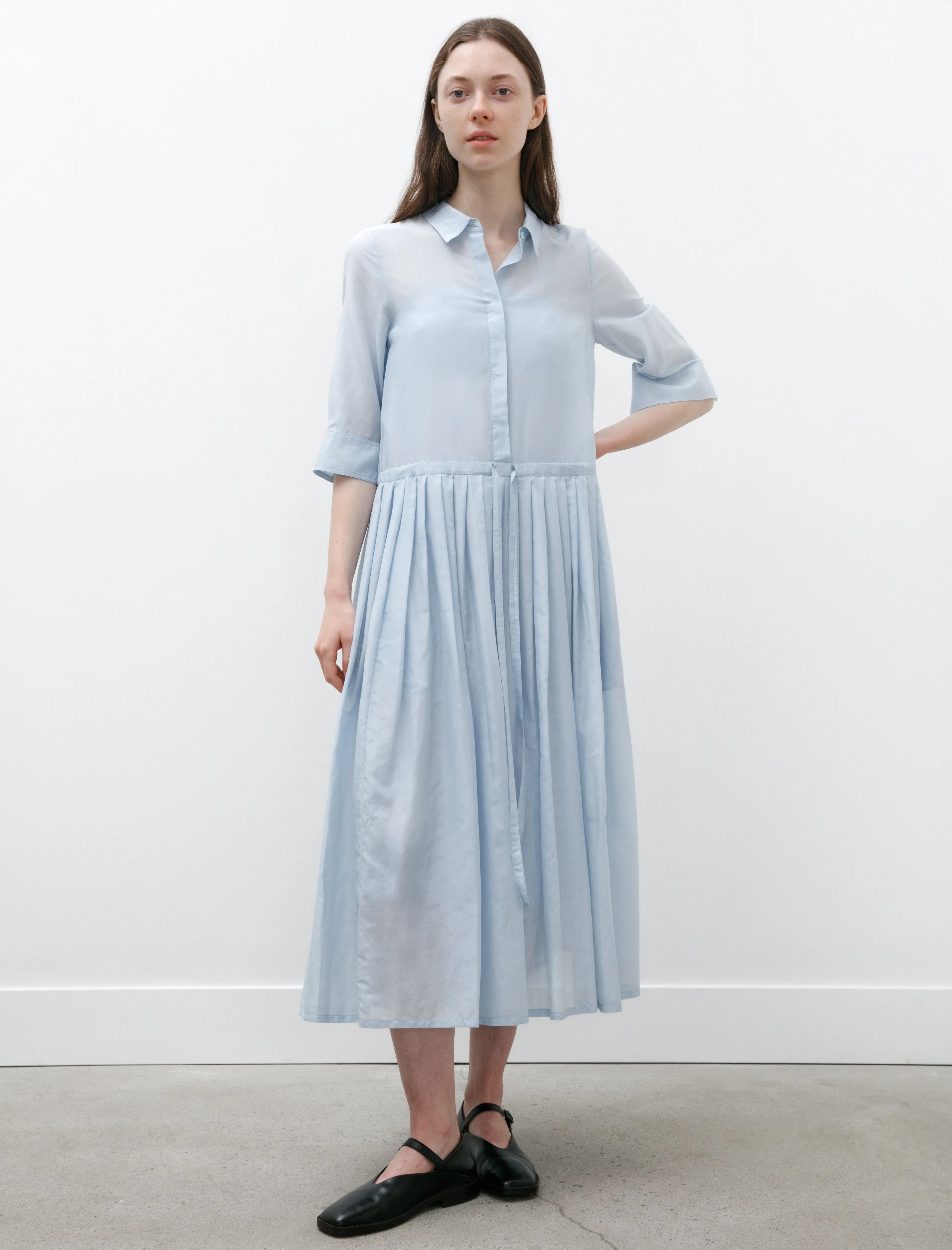 Chemisier Dress Baby Blue Cozy clothing Thin Core