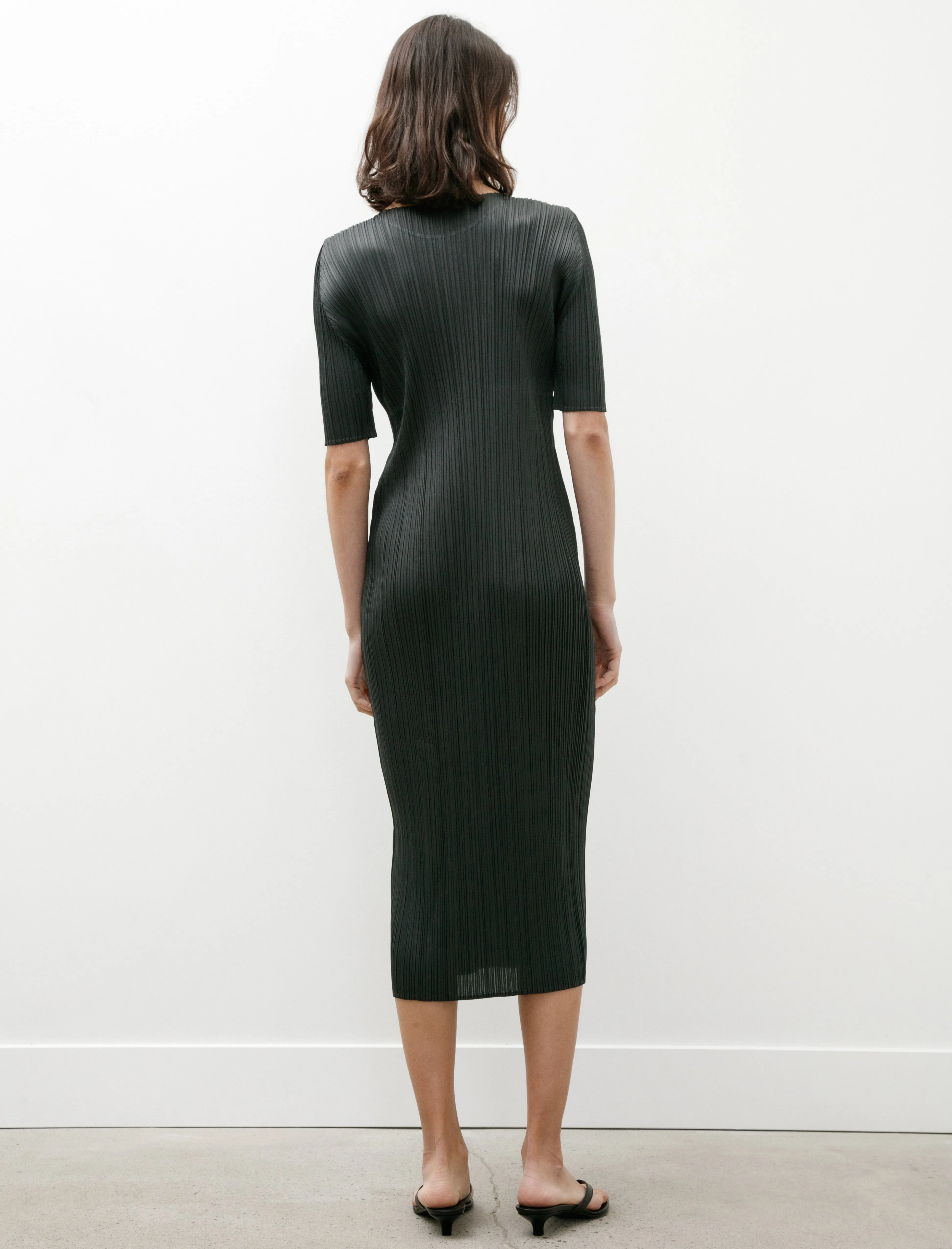 Monthly Colors Simple Dress Charcoal High-Waisted Pants
