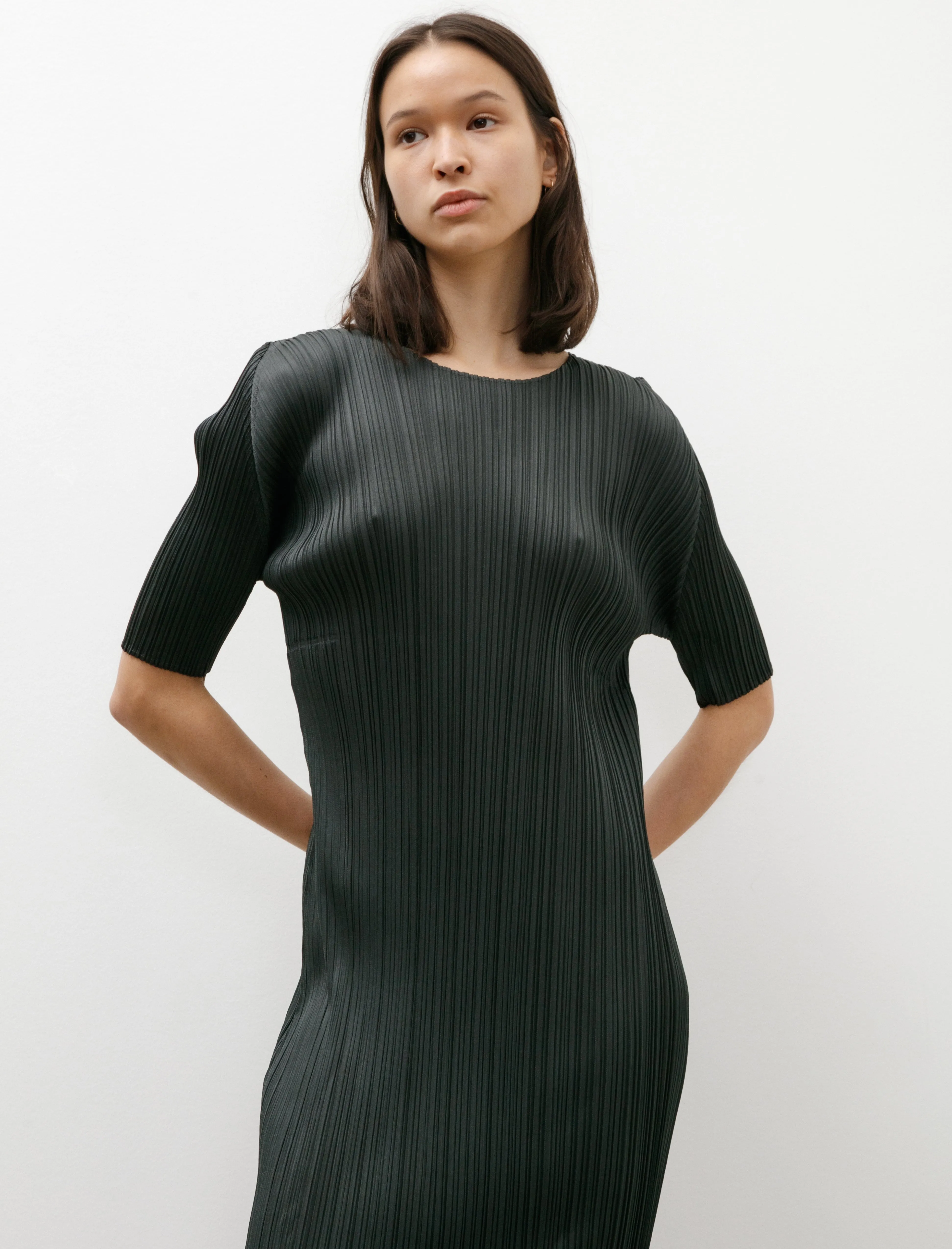 SoftTouch Monthly Colors Simple Dress Charcoal