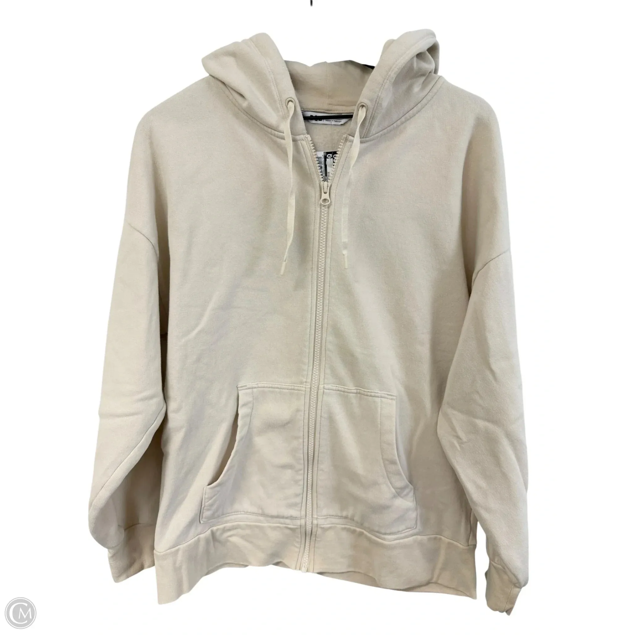 Handmade Fit Sweatshirt Hoodie By Dsg Outerwear In Cream, Size: M