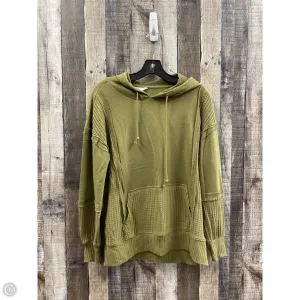 Durable Reinforced Edges Sweatshirt Hoodie By Time And Tru In Green, Size: S