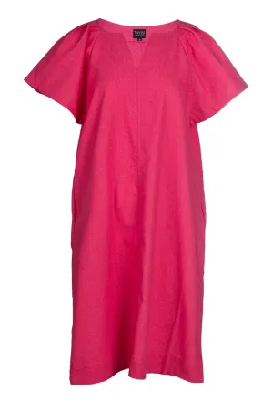 Cotton Linen Blend Dress | CERISE | 6778A1 Light Pants TearResistant Material