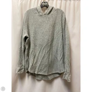 Easy Cool Cool Nylon Sweatshirt Hoodie By Loft In Grey, Size: Xl