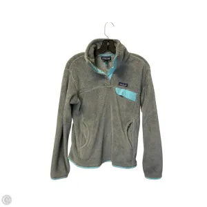 Sweatshirt Collar By Patagonia In Grey, Size: M Premium Apparel Open Glow