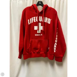 Sweatshirt Hoodie By Clothes Mentor In Red, Size: M Sleek Style