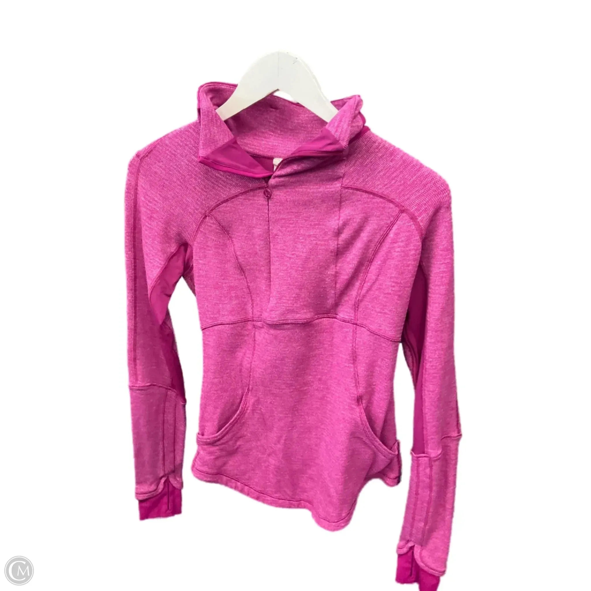 Comfortable Outerwear Athletic Sweatshirt Collar By Lululemon In Pink, Size: 4