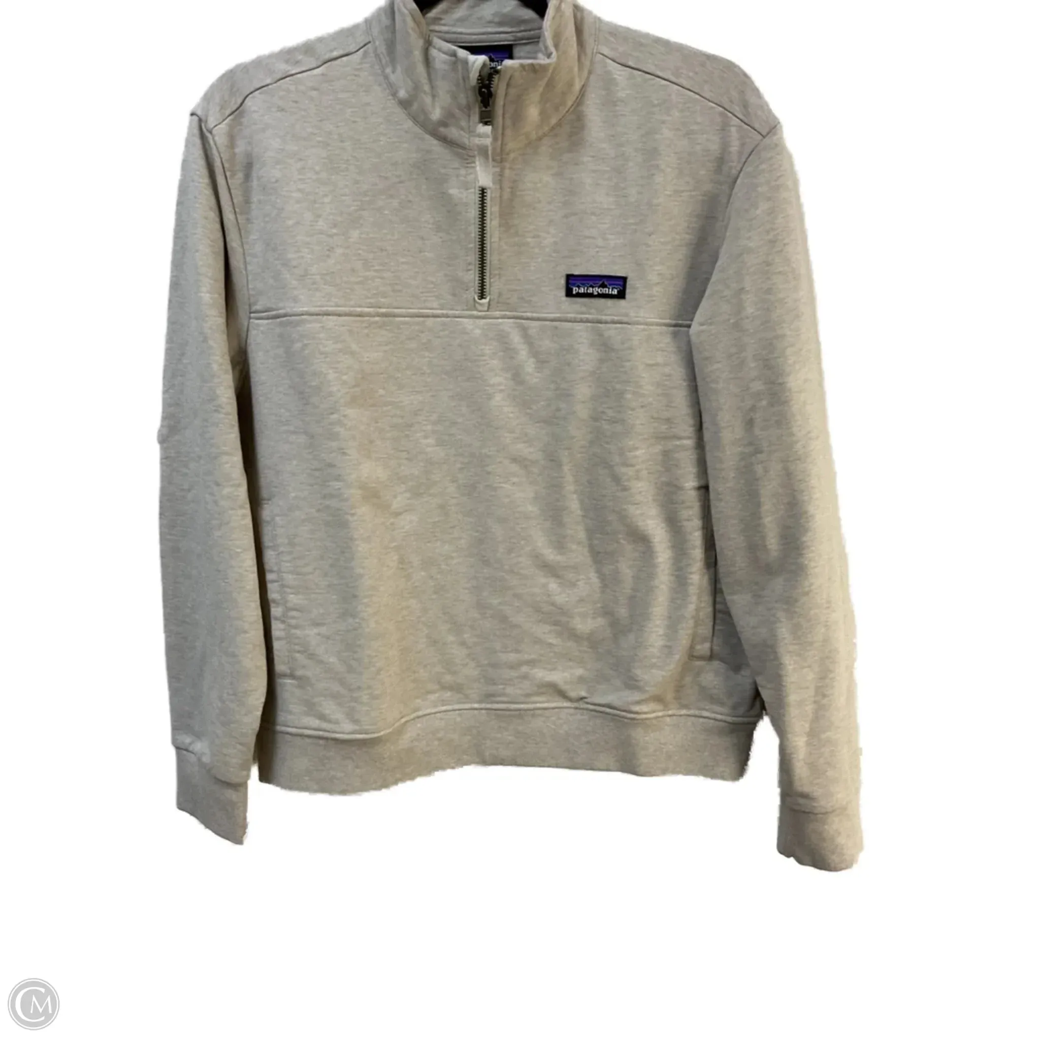 Sweatshirt Collar By Patagonia In Tan, Size: M Reinforced Stress Points