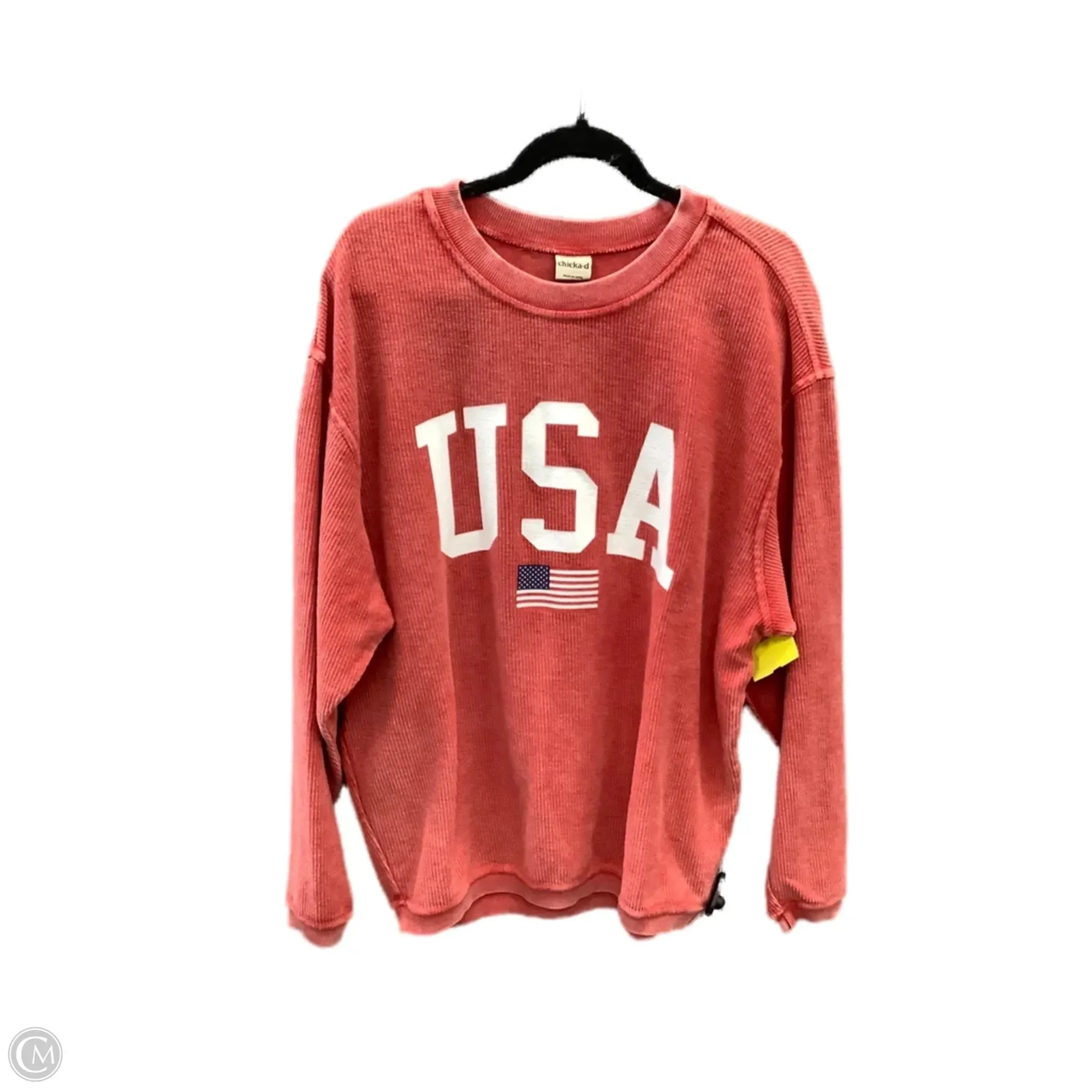 Transitional Clothing Sweatshirt Crewneck By Chicka-d In Red, Size: M
