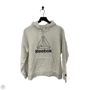 Sweatshirt Hoodie By Reebok In Grey, Size: M athletic shoes StretchComfort