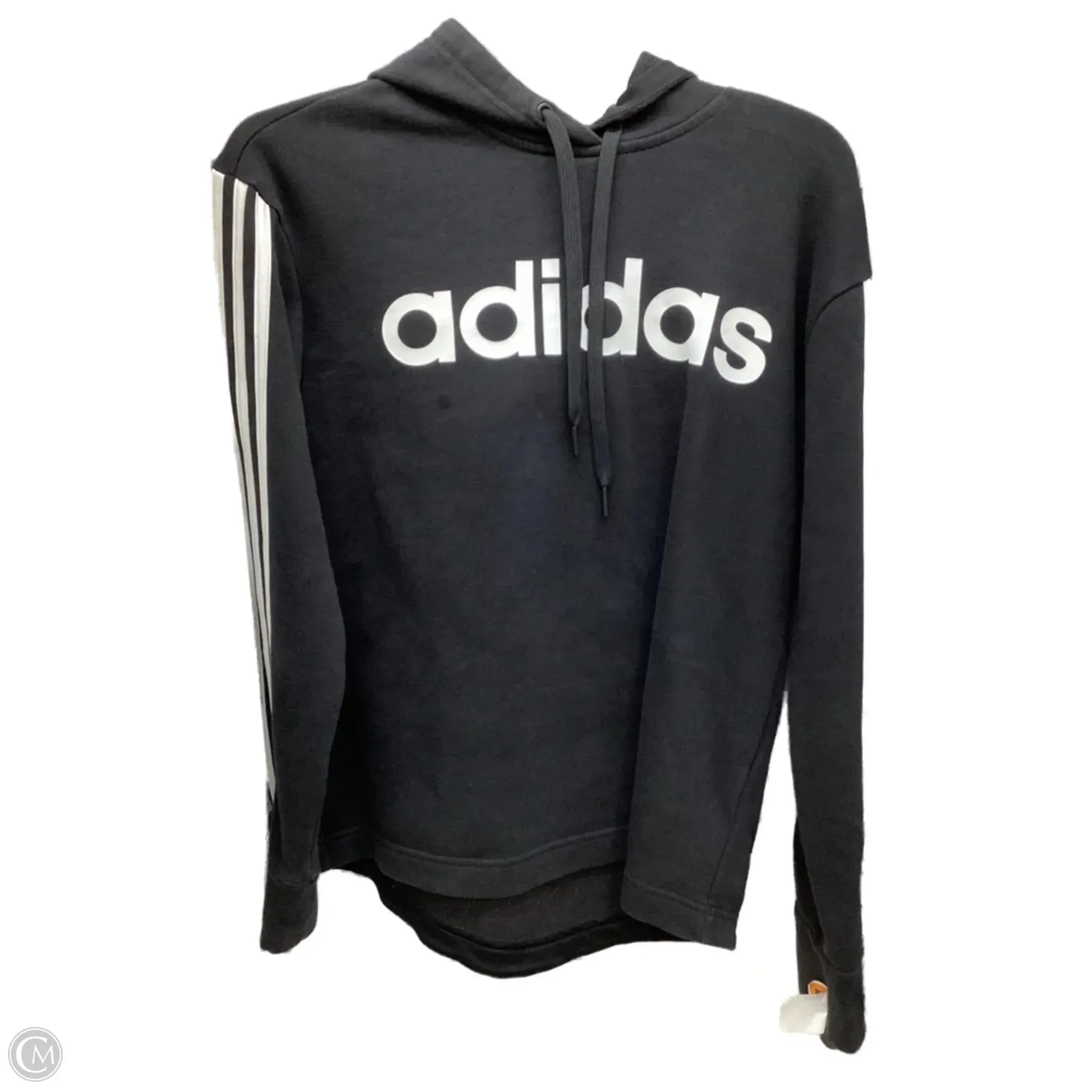 Sweatshirt Hoodie By Adidas In Black, Size: S WaterRepellent Finish