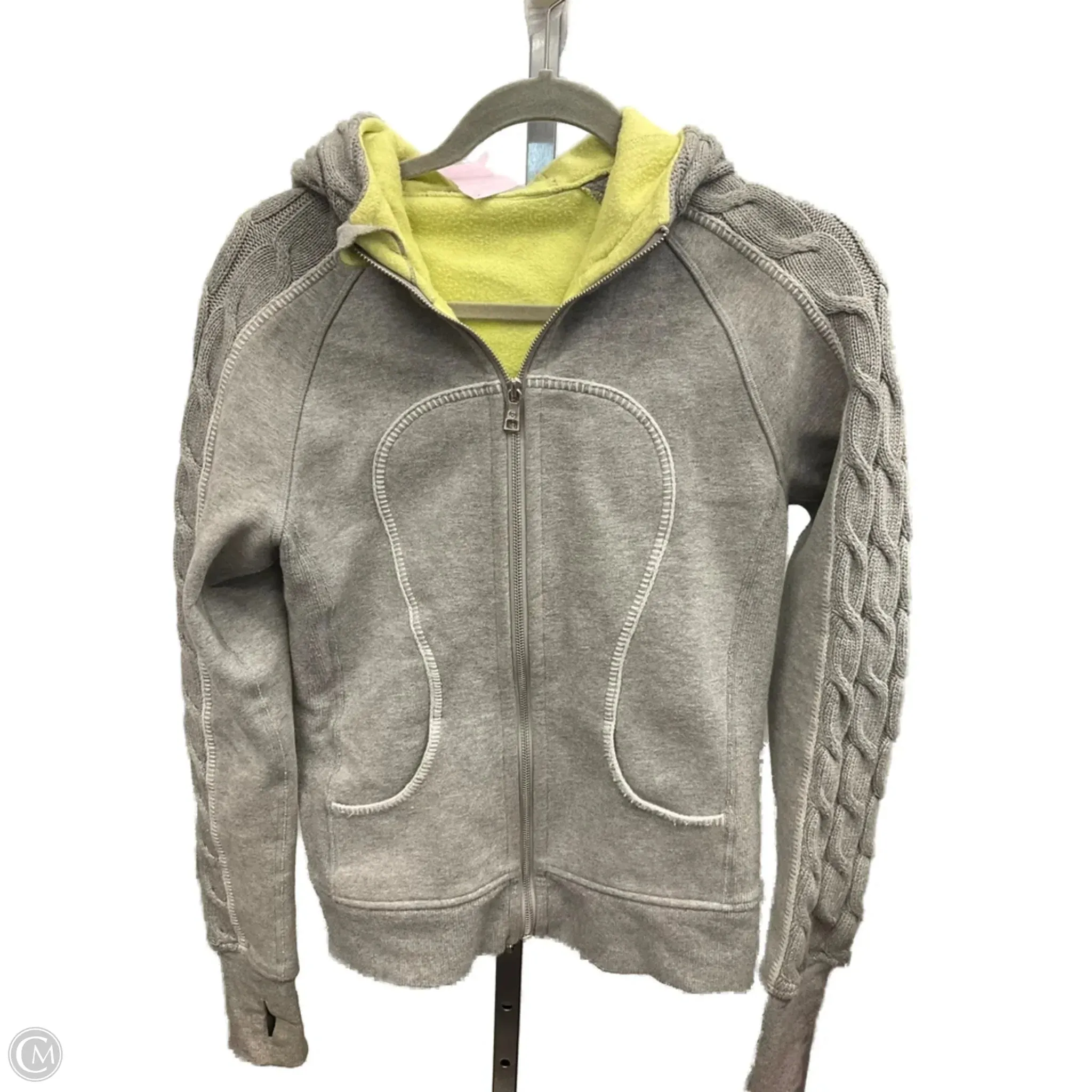 Classic Shirt Winter Essential Athletic Sweatshirt Hoodie By Lululemon In Grey, Size: 6