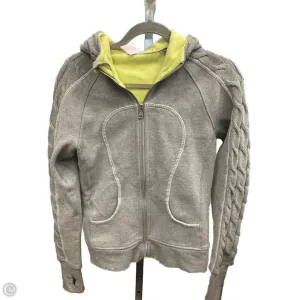 Classic Shirt Winter Essential Athletic Sweatshirt Hoodie By Lululemon In Grey, Size: 6