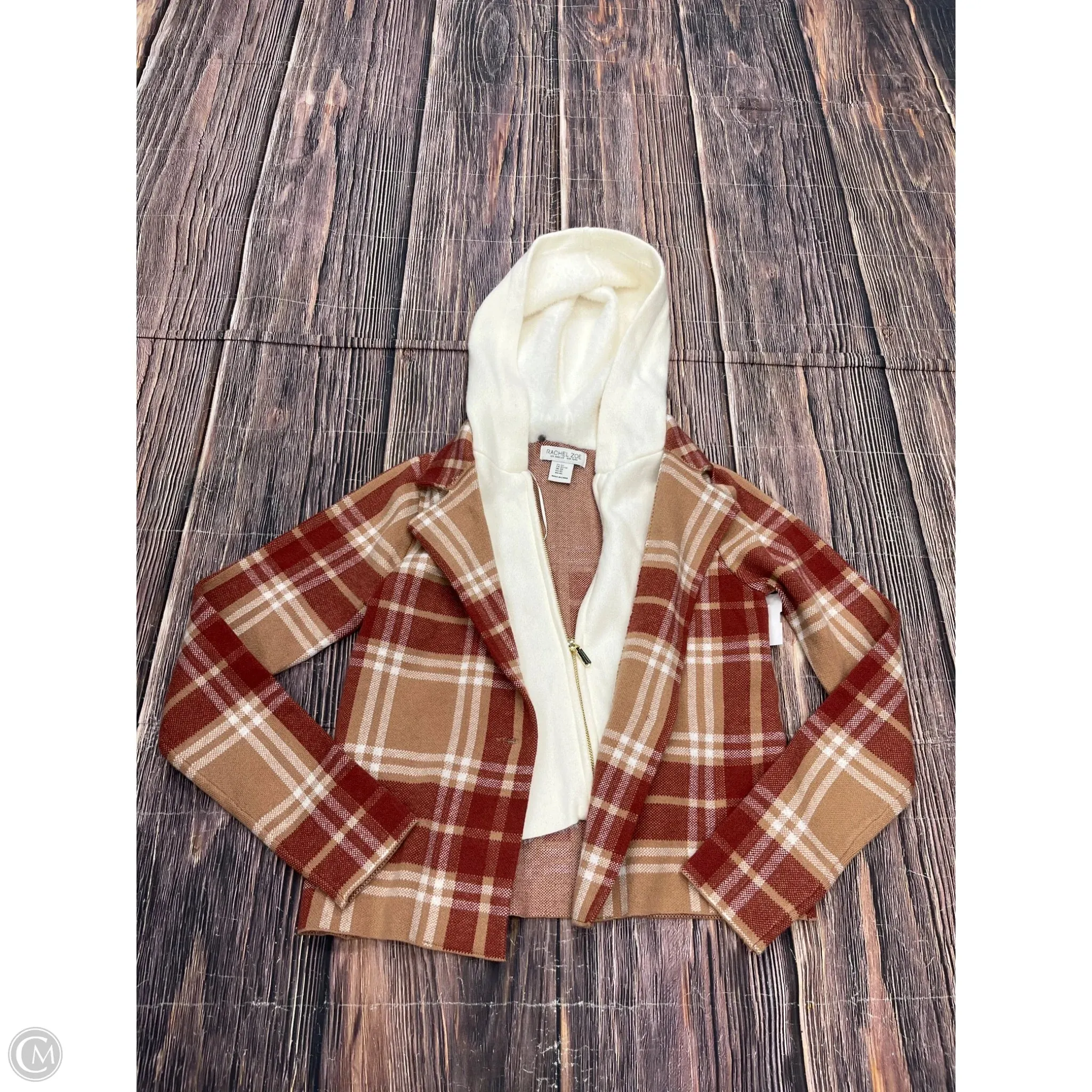 Sweatshirt Hoodie By Rachel Zoe In Tan, Size: Xs TaglessCollar