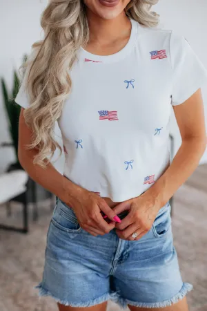 Bows & Stripes Tee Easy Look