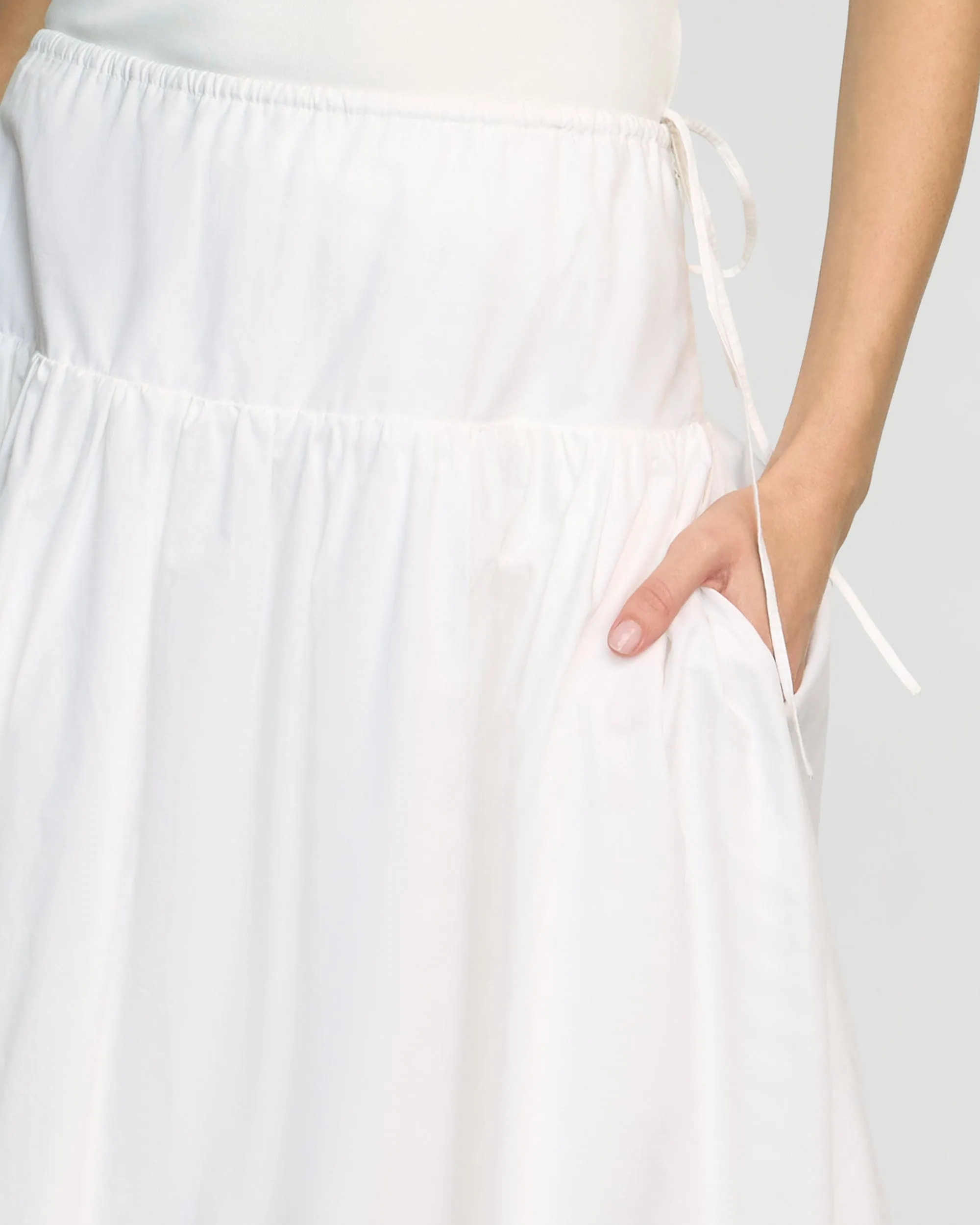 Bao Organic Cotton Drop-Waist Skirt Statement Fashion Soft Movement