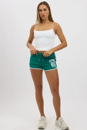 Green Track Shorts Elasticated Flex Foam Insert Anti Static Technology
