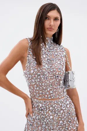 Tactile Grip Adjusters mobile ALL THE BLING RHINESTONE OPEN BACK TOP