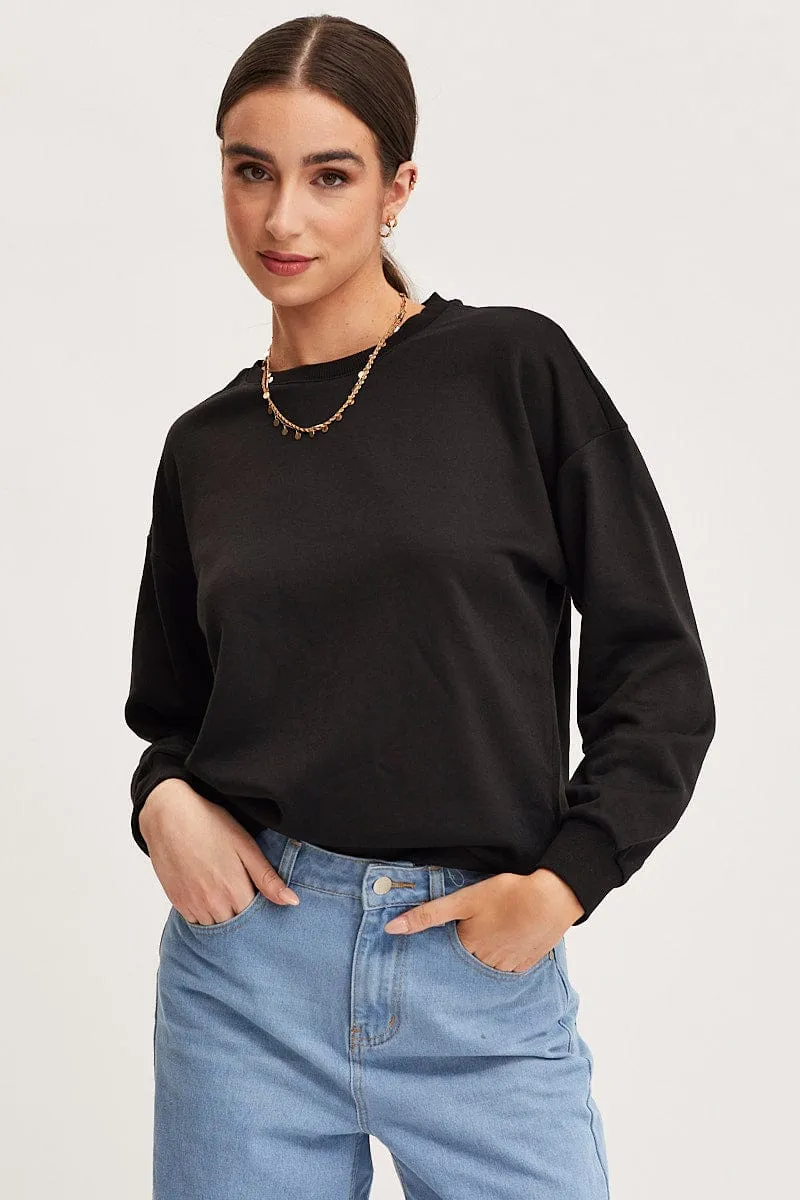 Black Sweat Oversized Trendy Essentials