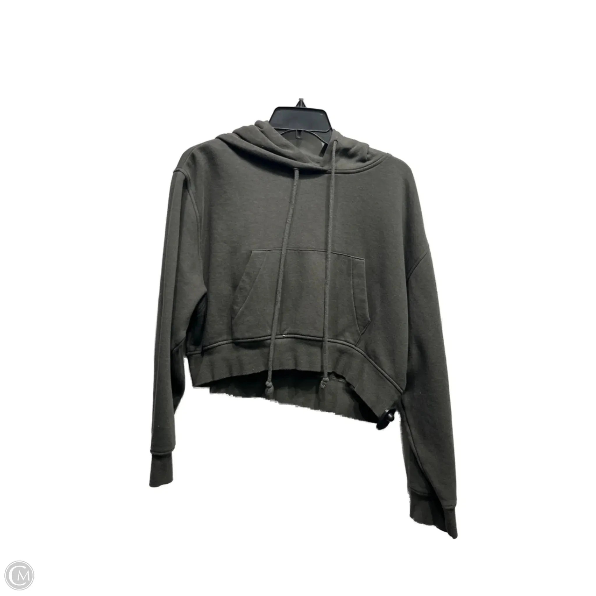 Stretchable Fabric UVProtection Sweatshirt Hoodie By Zara In Green, Size: L