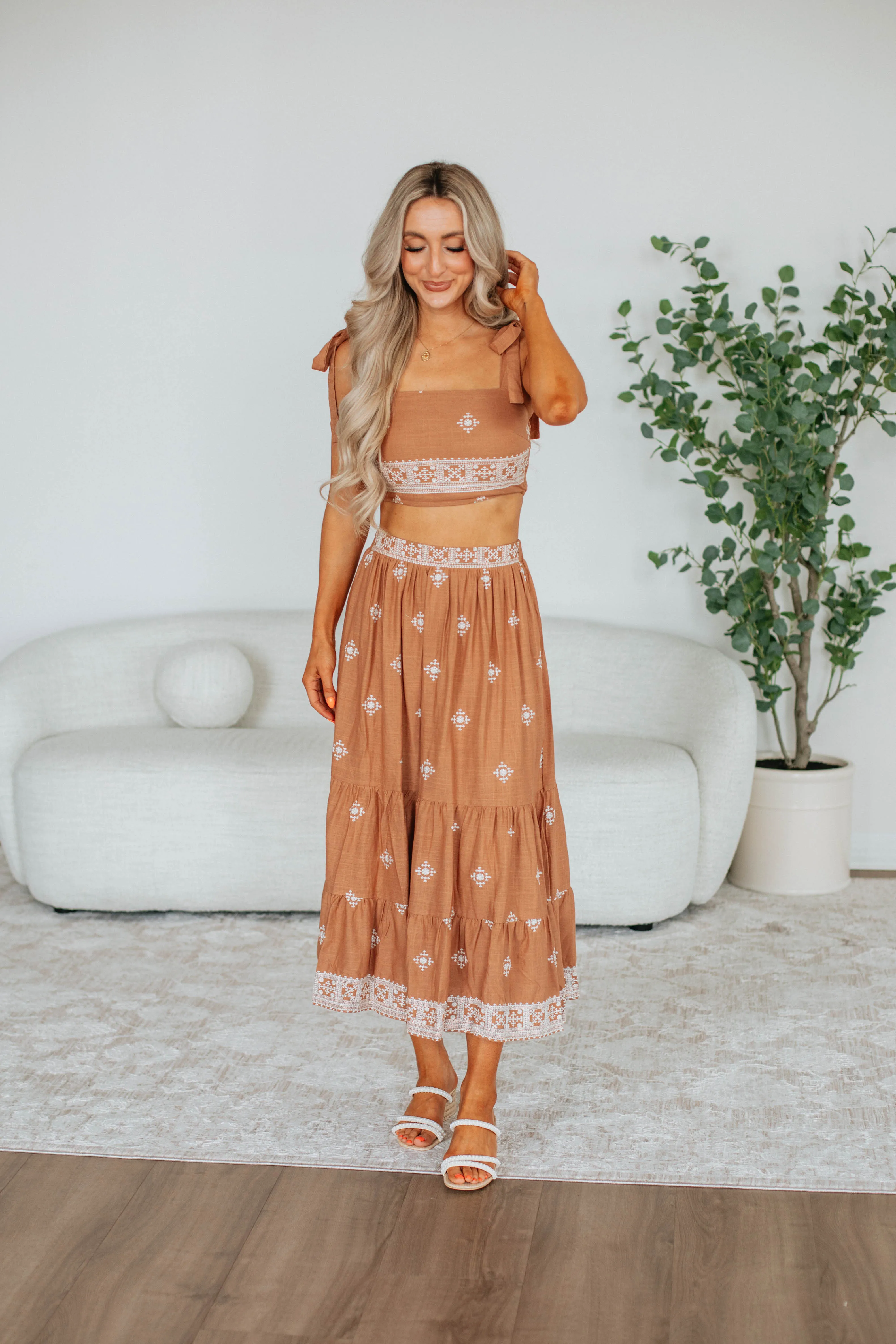 Smooth Texture Liliana Two-Piece Set