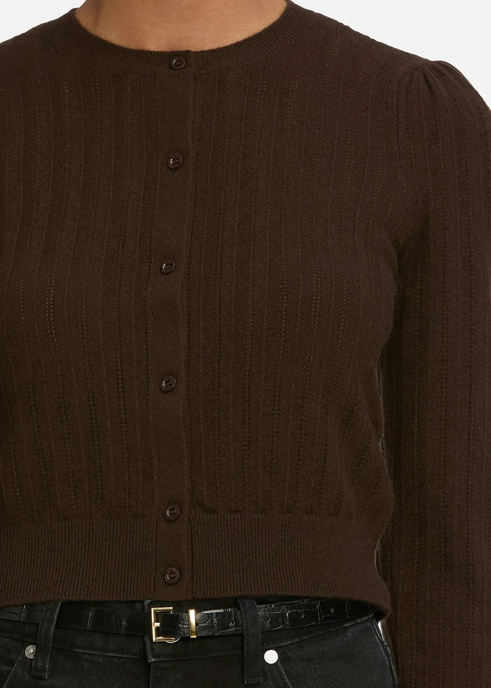 The Ladder Pointelle Cardigan Chilly Comfort Snuggly Comfort