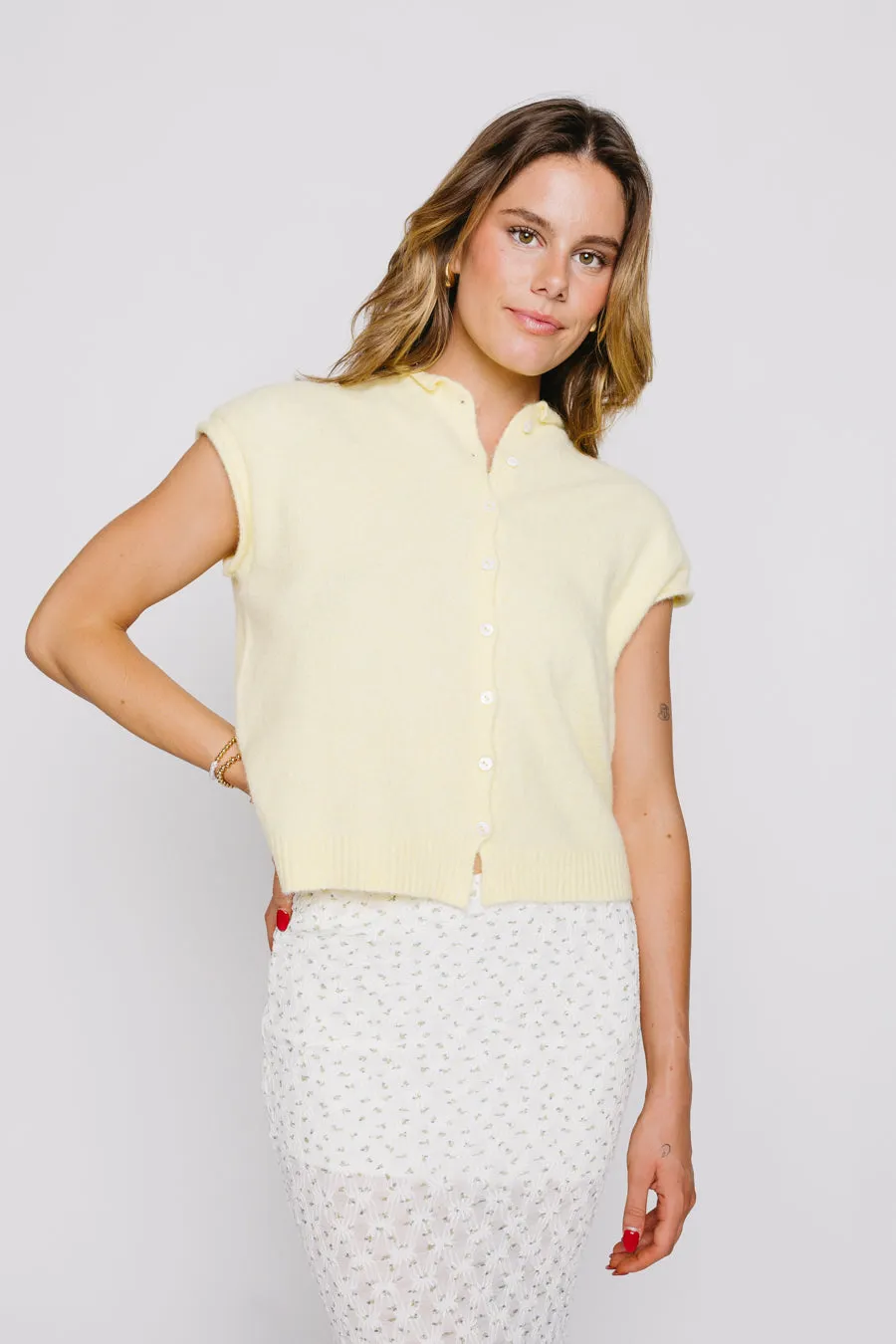 Drop Shoulder Carmilla Sweater Vest