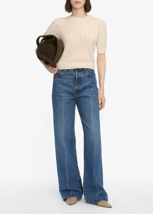 Seasonal Warmth Minimal Style The Ladder Pointelle Sweater