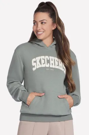 SKECH-SWEATS Destination Hoodie | Agave/Chinois | 0806C1 product polka dot playfulness Office Wear