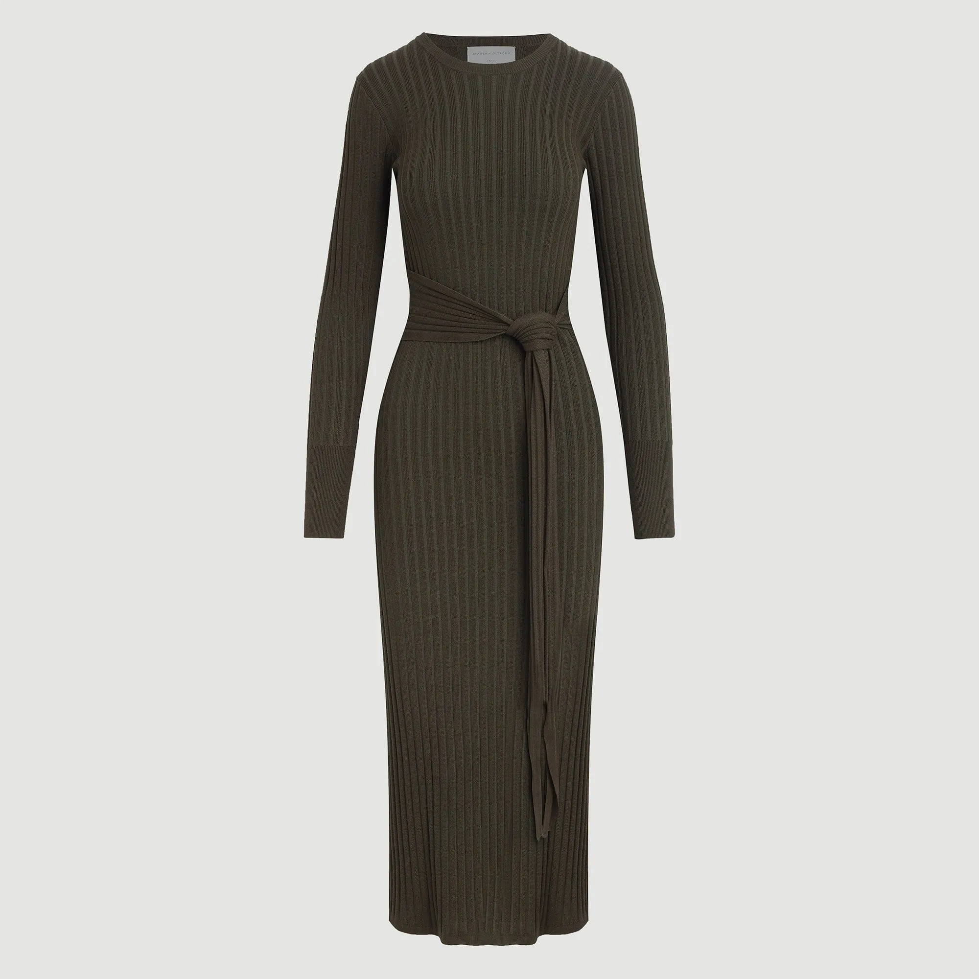 Run Ready Casual Shoes Carmen Tie-Front Ribbed Dress (Petite)