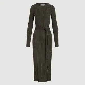 Run Ready Casual Shoes Carmen Tie-Front Ribbed Dress (Petite)