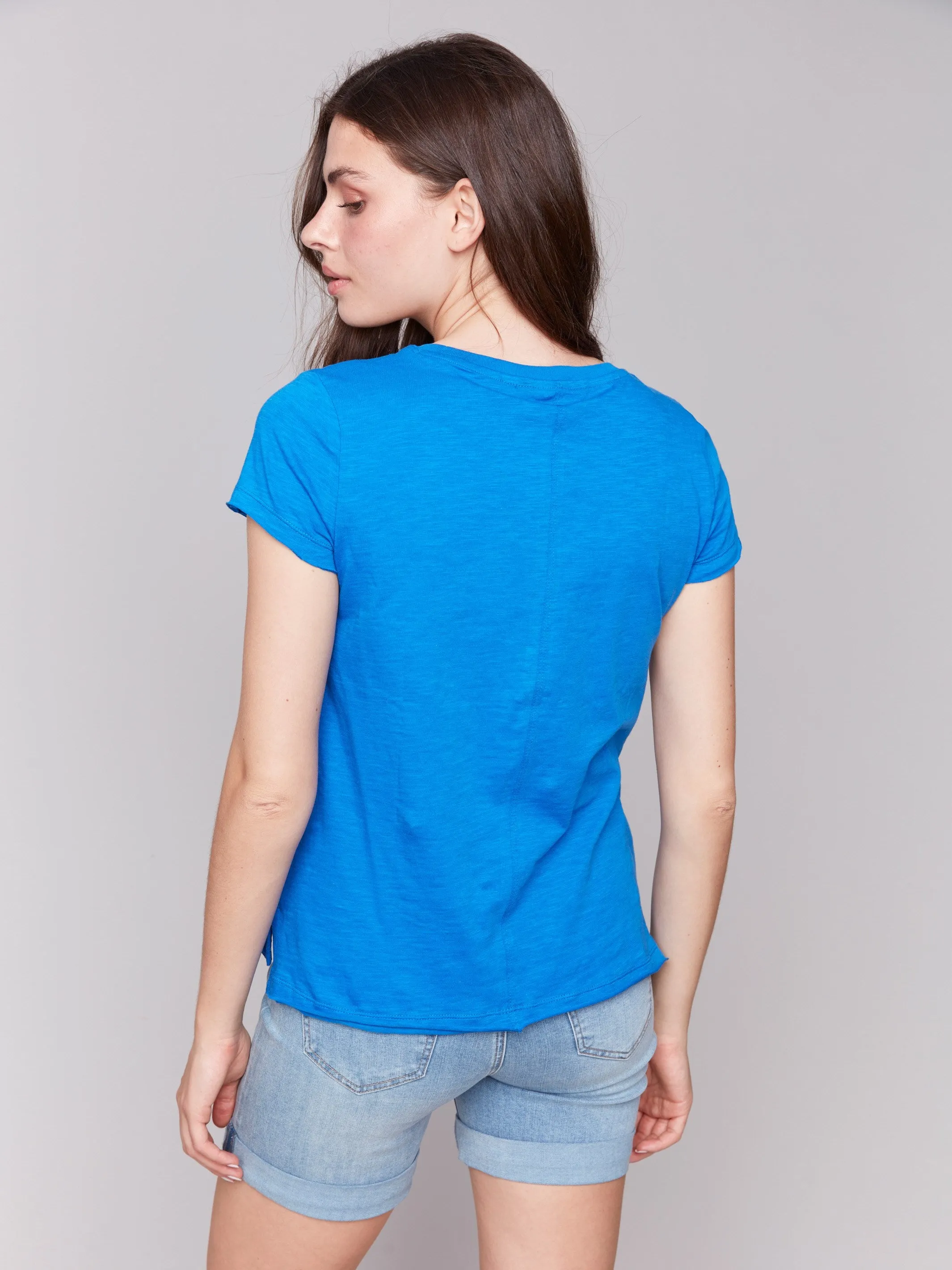Organic Cotton Slub T-shirt - Coastal Breathable Fit Wear
