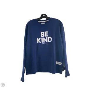 Sweatshirt Crewneck By Life Is Good In Purple & White, Size: M Natural Fiber Blend