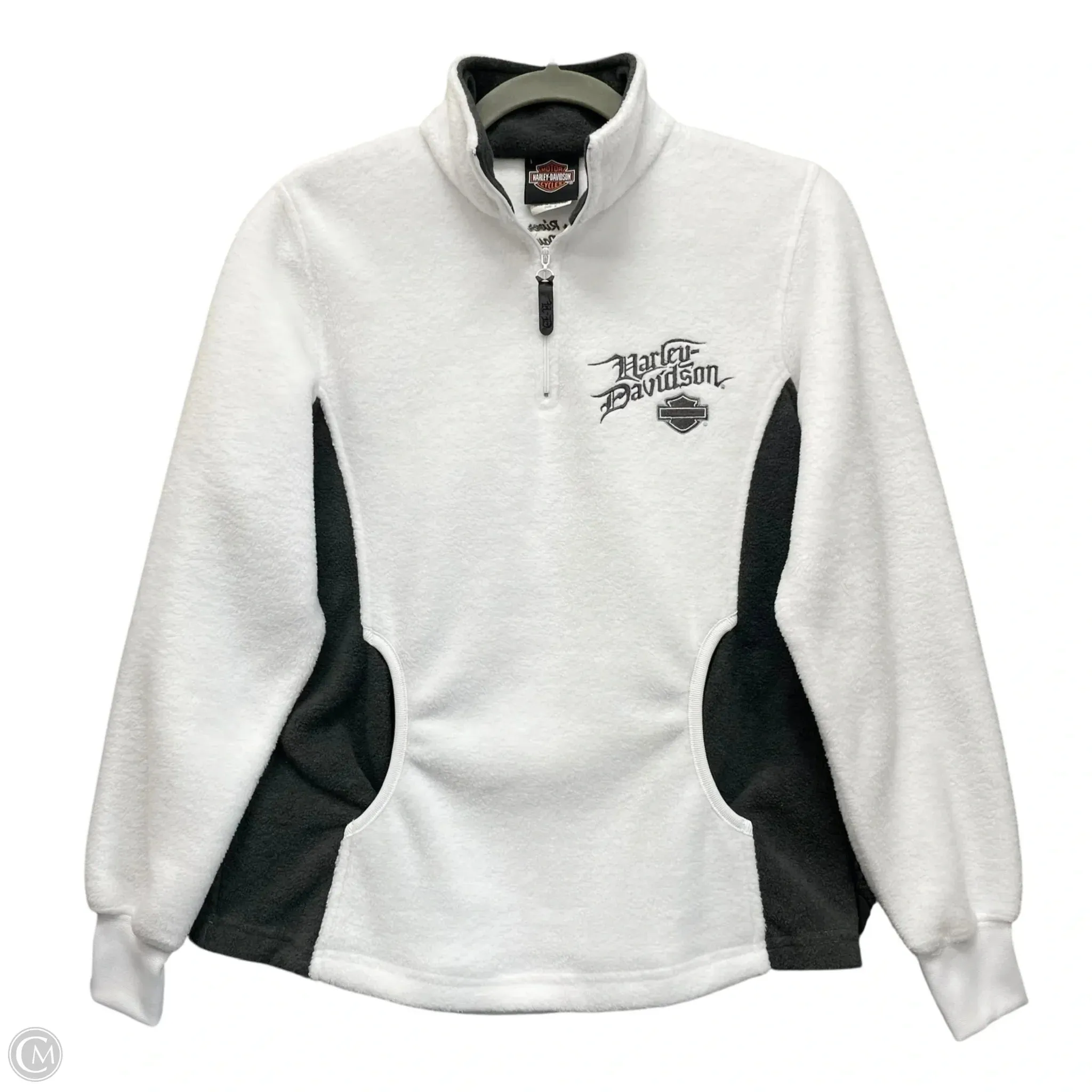 Free Mind Warm Hoodie Sweatshirt Collar By Harley Davidson In White, Size: S