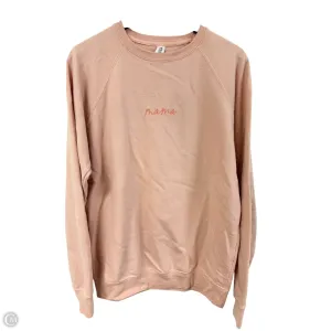 Hidden pockets Sweatshirt Crewneck By Cmf In Peach, Size: Xl