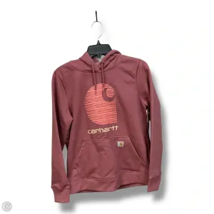 Fall Mood Sweatshirt Hoodie By Carhartt In Red, Size: S