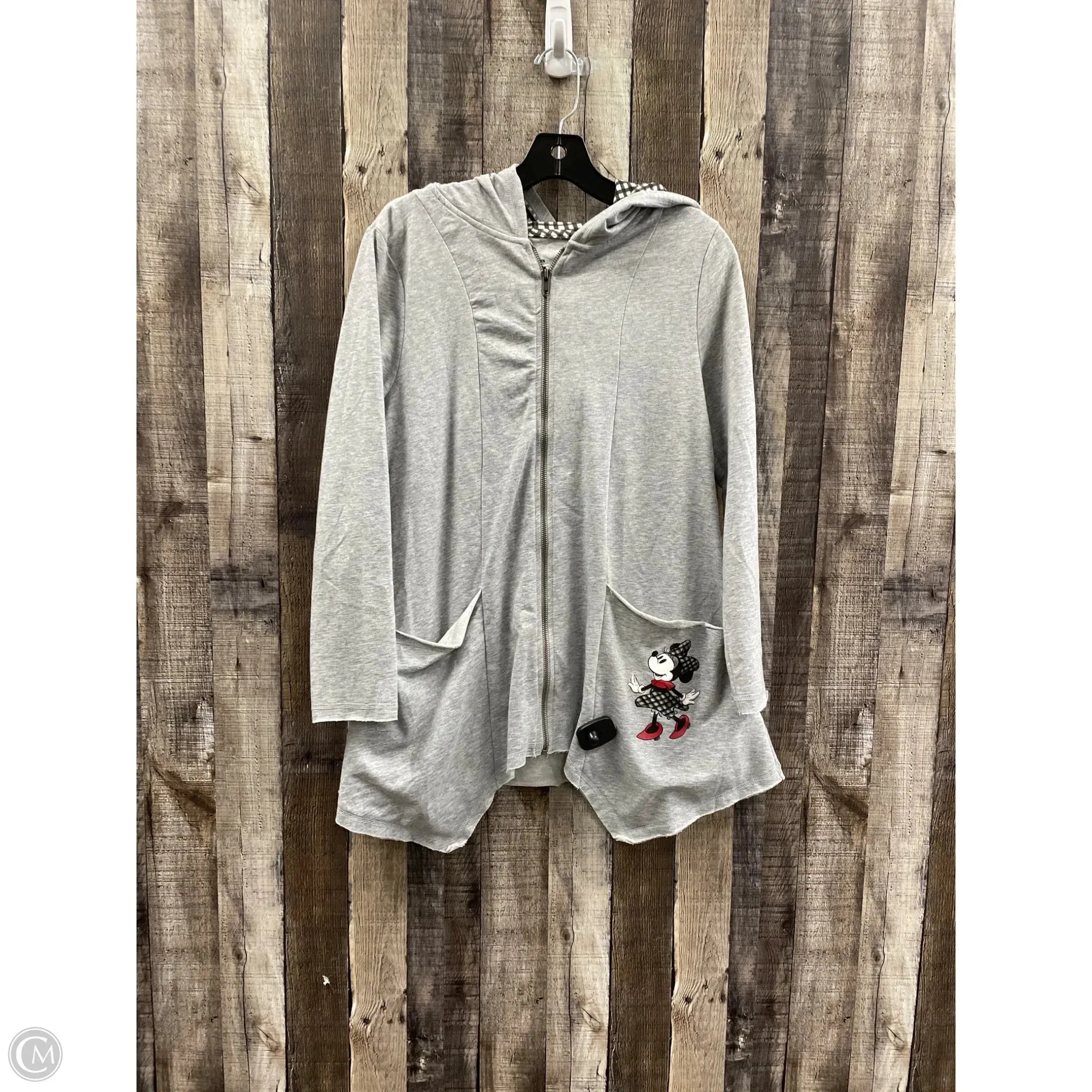 Walk Mood Sweatshirt Hoodie By Disney Store In Grey, Size: M