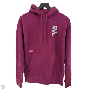Weather Protection Sweatshirt Hoodie By Nike Apparel In Purple, Size: S