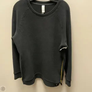 Athletic Sweatshirt Crewneck By Varley In Black, Size: L QuickRelease Closures