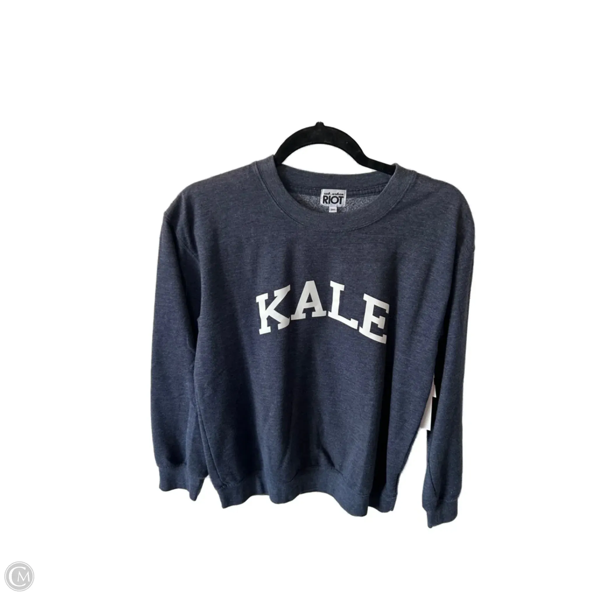 Sweatshirt Crewneck By Cmc In Blue & White, Size: M StaticResistantLining