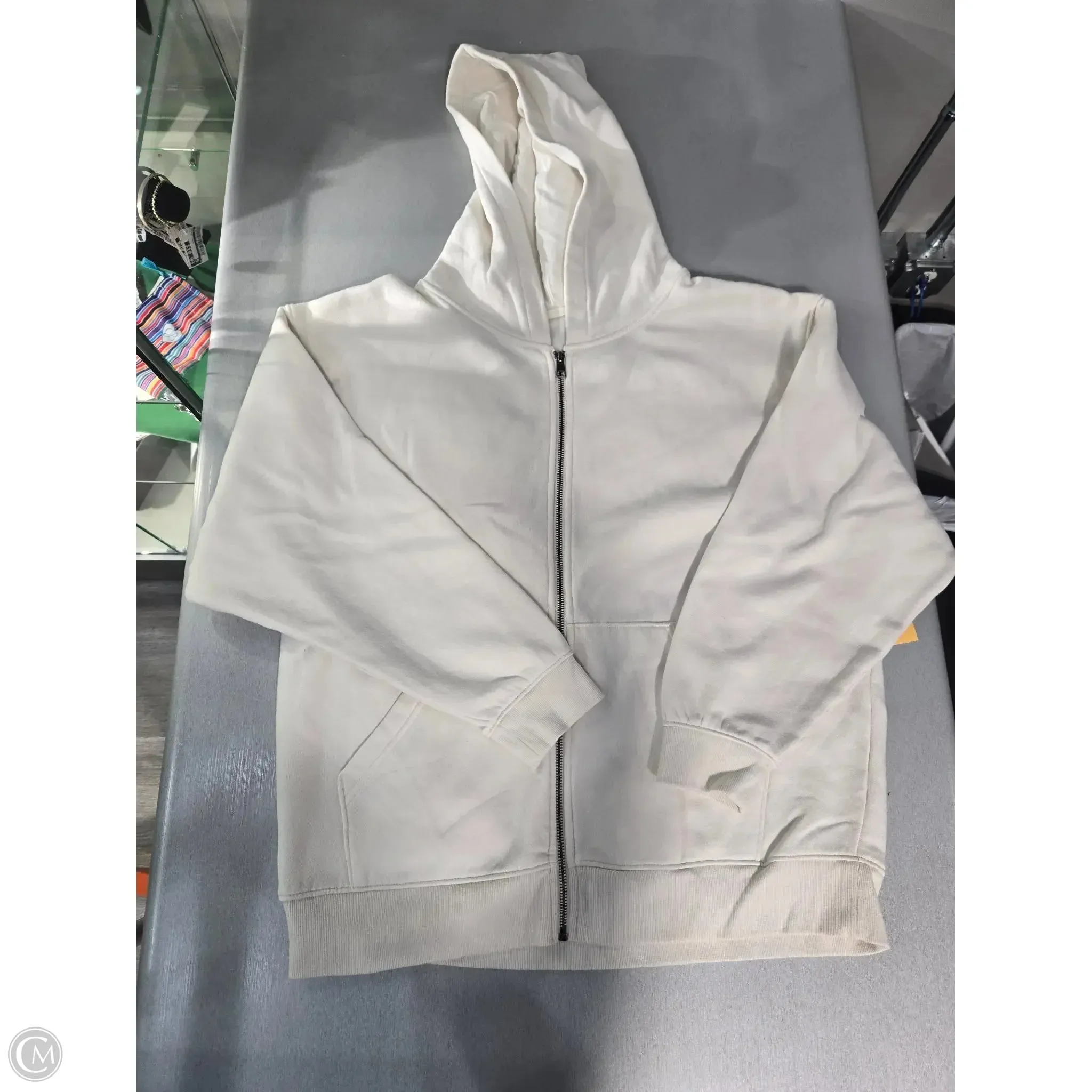 Sweatshirt Hoodie By Cmf In White, Size: L Star Soul