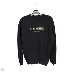 Sweatshirt Crewneck By Clothes Mentor In Black, Size: S Winter Style