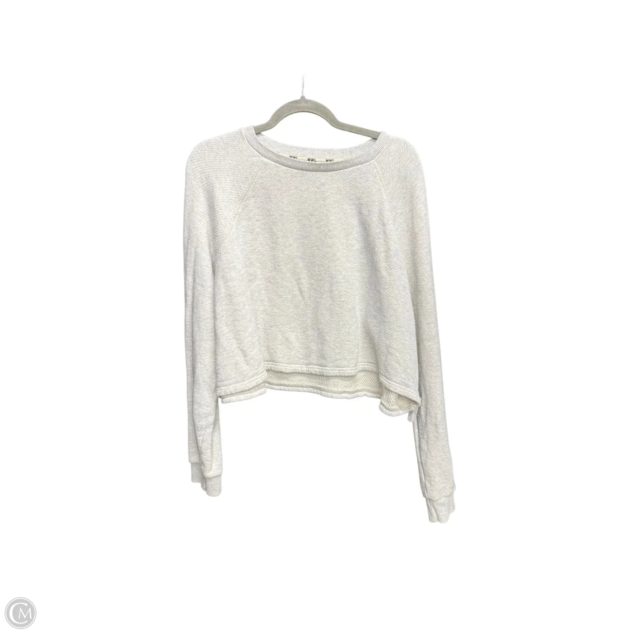 NonSlip Grips AntiPilling Finish Sweatshirt Collar By Madewell In Grey, Size: L