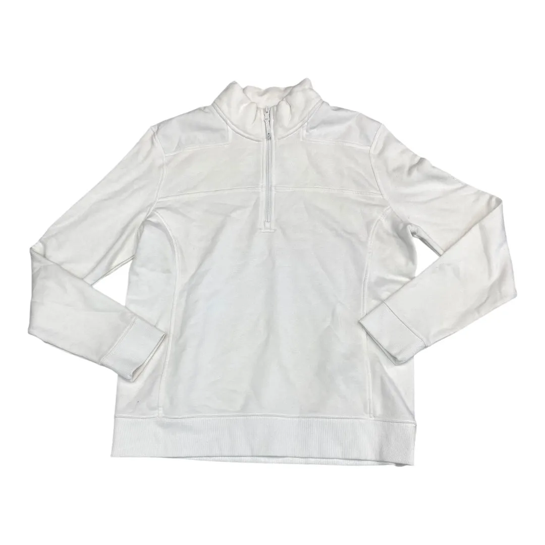 Sweatshirt Collar By Vineyard Vines In White, Size:L Organic Cotton Reflective accents