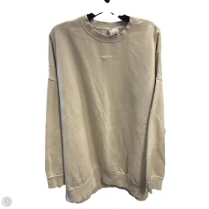Sweatshirt Crewneck By Nike Apparel In Cream, Size: Xl Cozy Fit