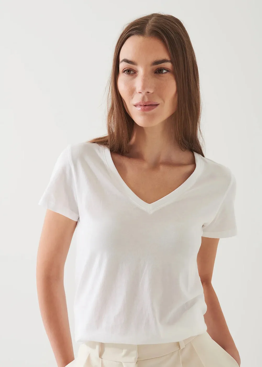 Classic Fit V Neck T-Shirt RecycledBlend