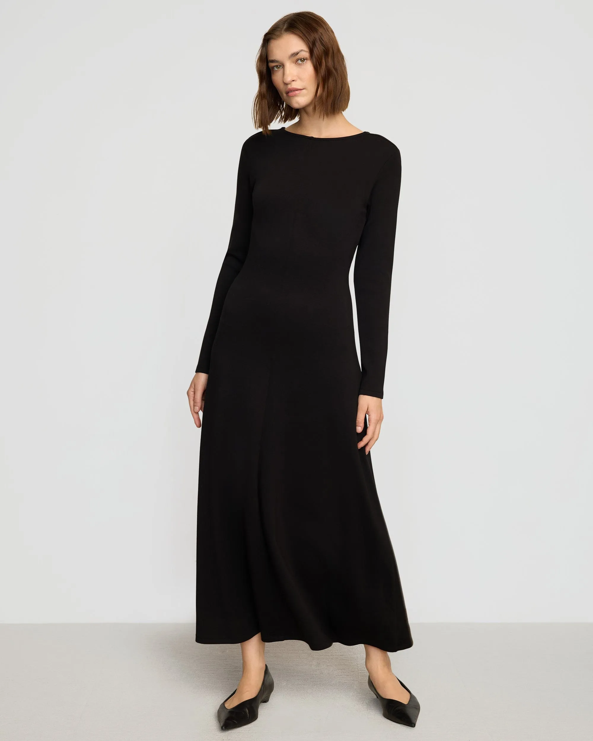 Chloe Reversible A-Line Jersey Dress Casual Blouse