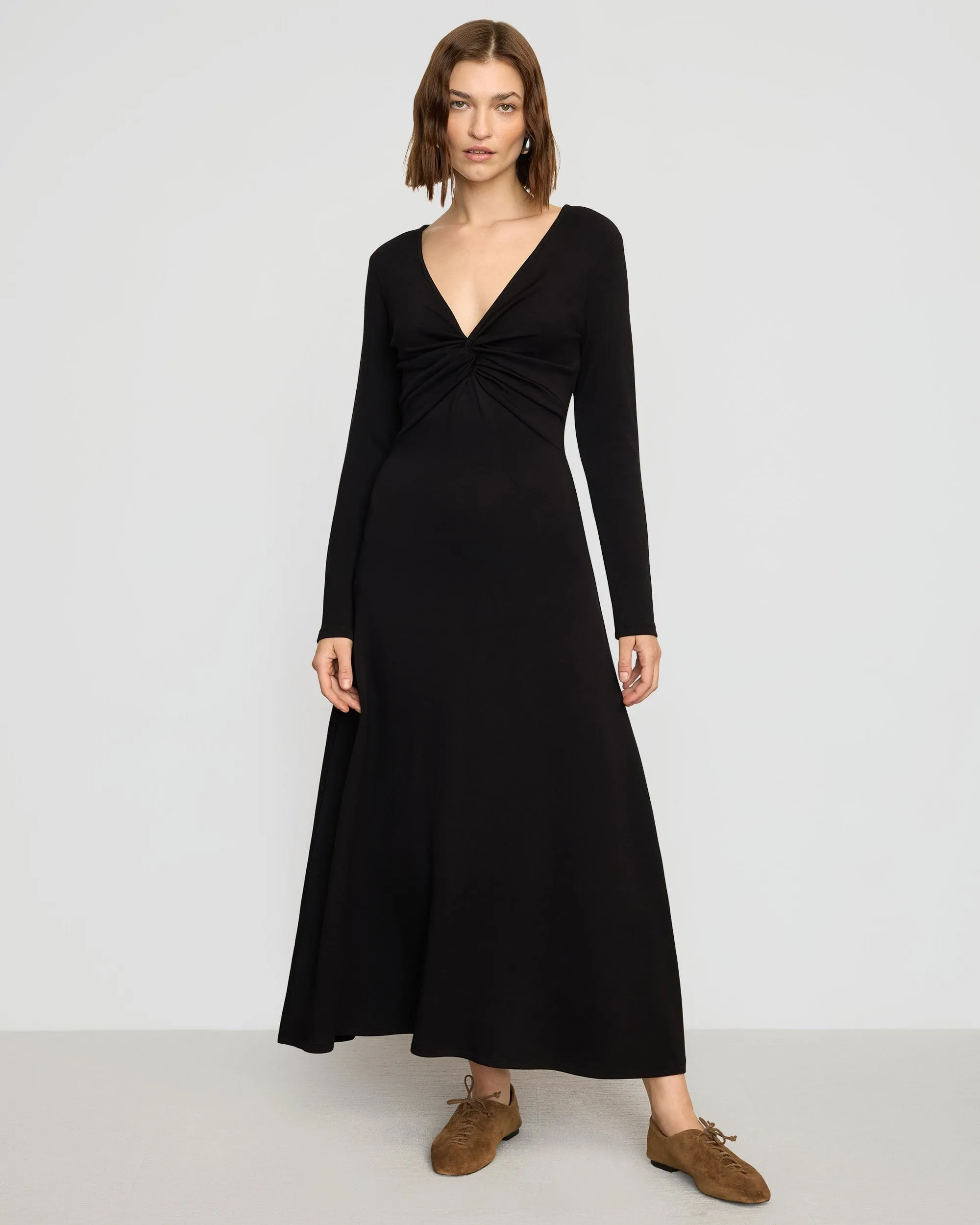 Chloe Reversible A-Line Jersey Dress FlexibleCollar