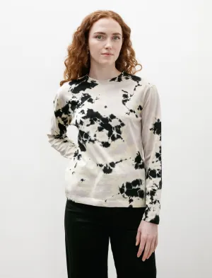 Madara Shibori Long Sleeve T-Shirt Black/Greige Formal Wear